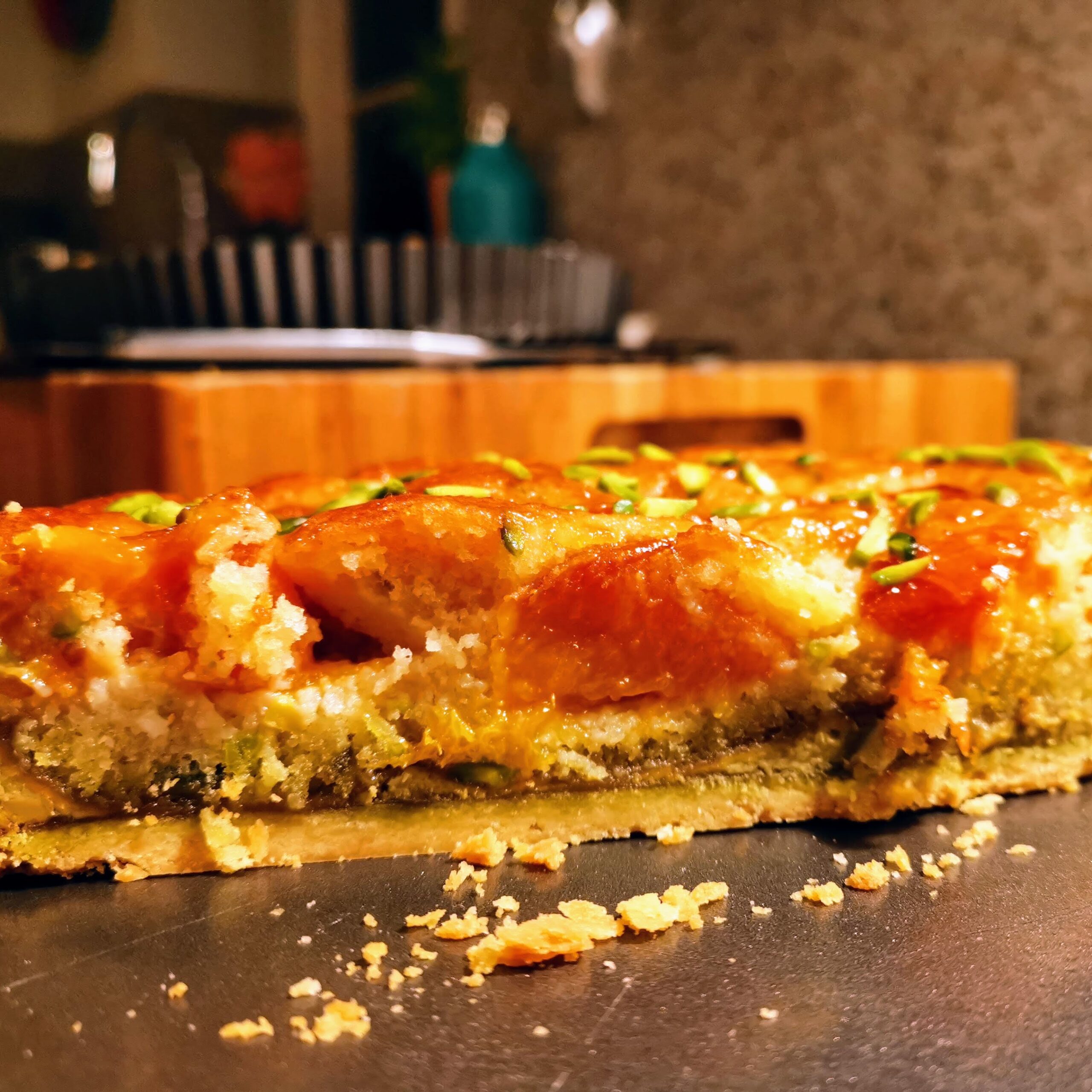 Apricot Pistacio Tart